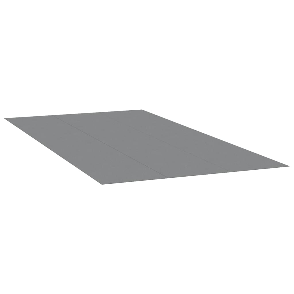 vidaXL Pano para chão de piscinas 640x321 cm poliéster geotêxtil cinza