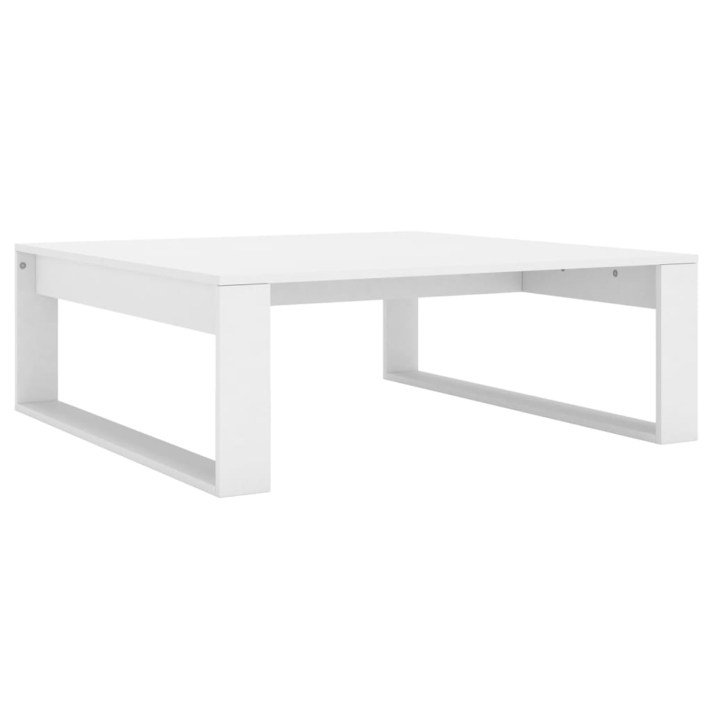 vidaXL Mesa de centro 100x100x35 cm derivados de madeira branco