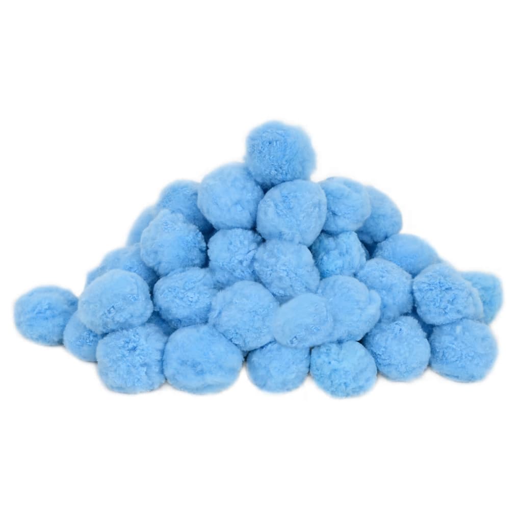 vidaXL Filtro de piscina antibacteriano bolas azuis 2100 g polietileno