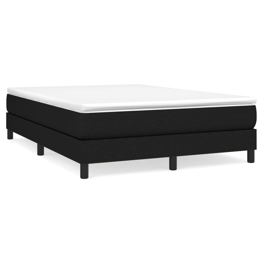 vidaXL Estrutura de cama 140x200 cm tecido preto