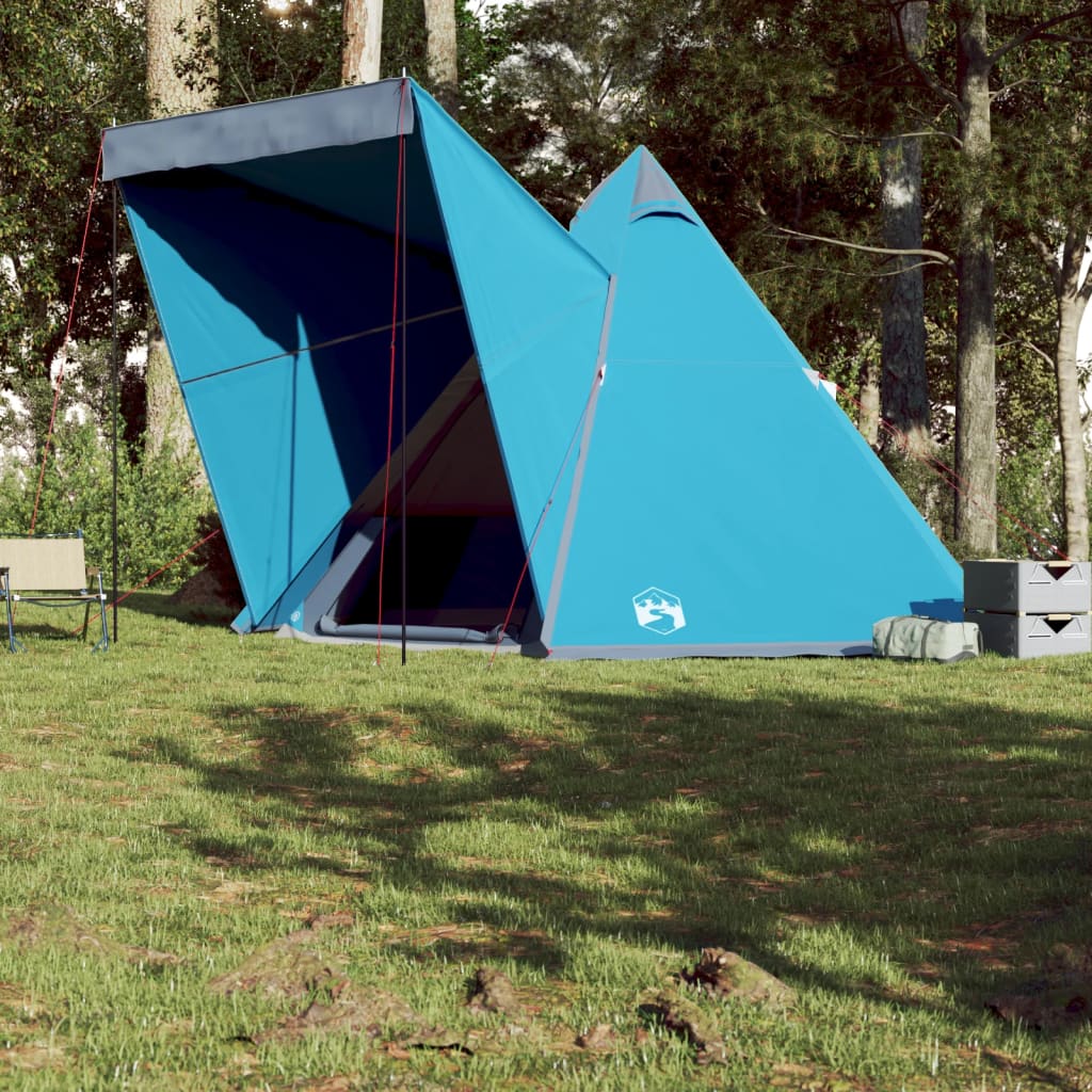 vidaXL Tenda familiar tipi para 6 pessoas impermeável azul