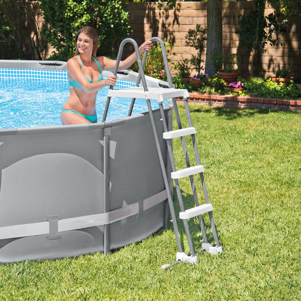 Intex Escada de segurança para piscina 3 degraus 91-107 cm