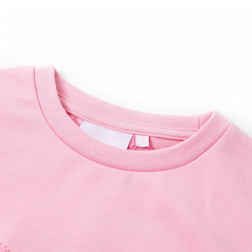 Sweatshirt para criança cor rosa 140