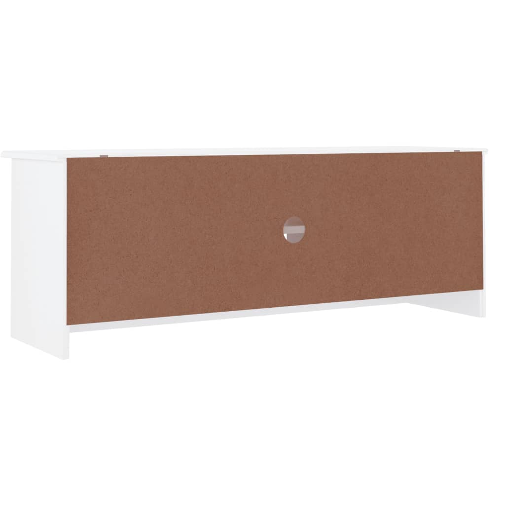 vidaXL Móvel de TV ALTA 112x35x41 cm madeira de pinho maciça branco