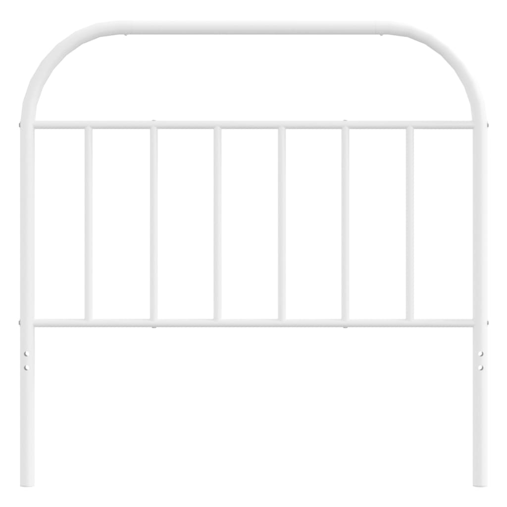 vidaXL Cabeceira de cama 107 cm metal branco