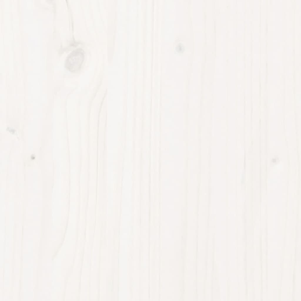 vidaXL Banco de corredor 100x28x45 cm madeira de pinho maciça branco