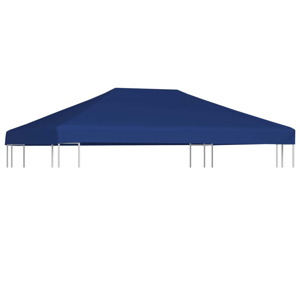 vidaXL Cobertura gazebo c/ 2 camadas 310 g/m² 4x3 m azul