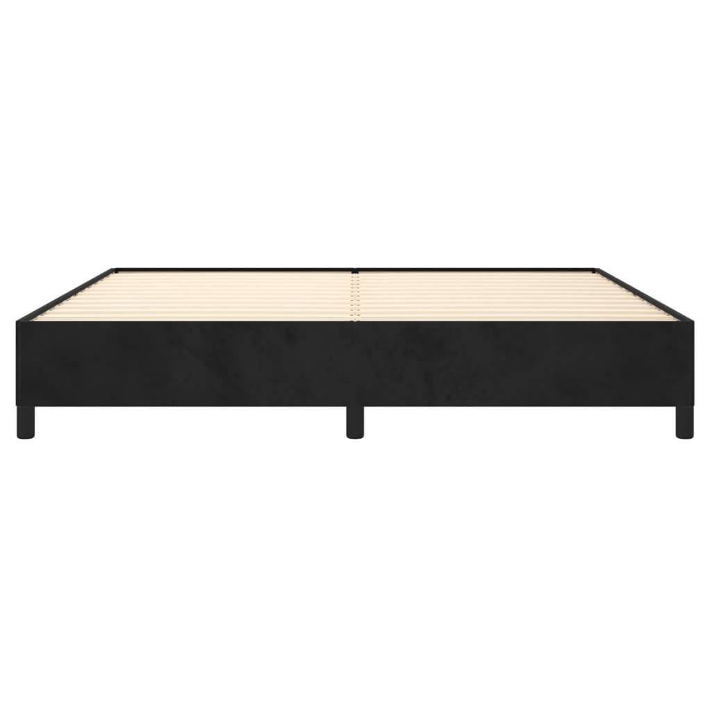 vidaXL Estrutura de cama 200x200 cm veludo preto