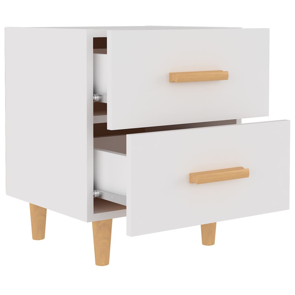 vidaXL Mesa de cabeceira 40x35x47,5 cm branco