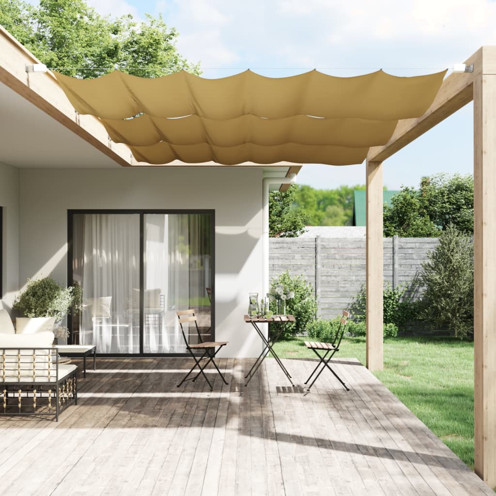 vidaXL Toldo vertical 180x270 cm tecido oxford bege