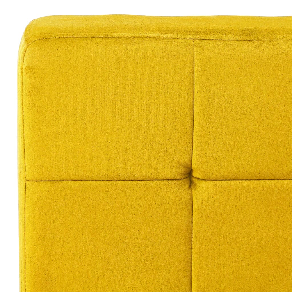 vidaXL Cadeira de descanso 65x79x87 cm veludo amarelo mostarda