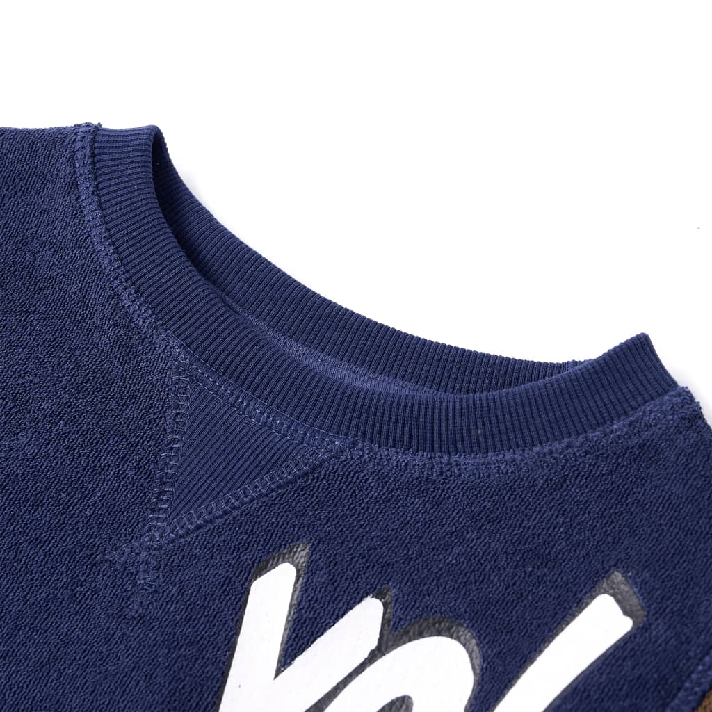 Sweatshirt para criança azul-marinho escuro 104
