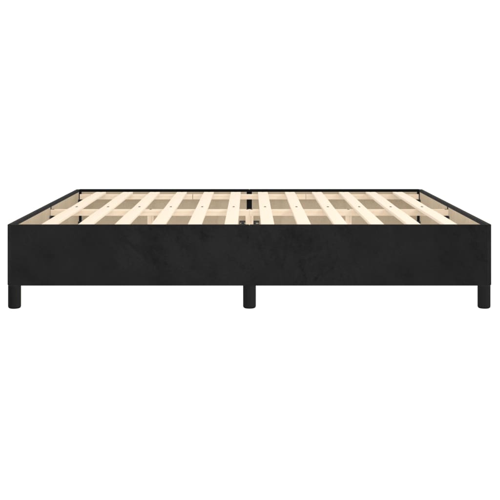 vidaXL Estrutura de cama 200x200 cm veludo preto