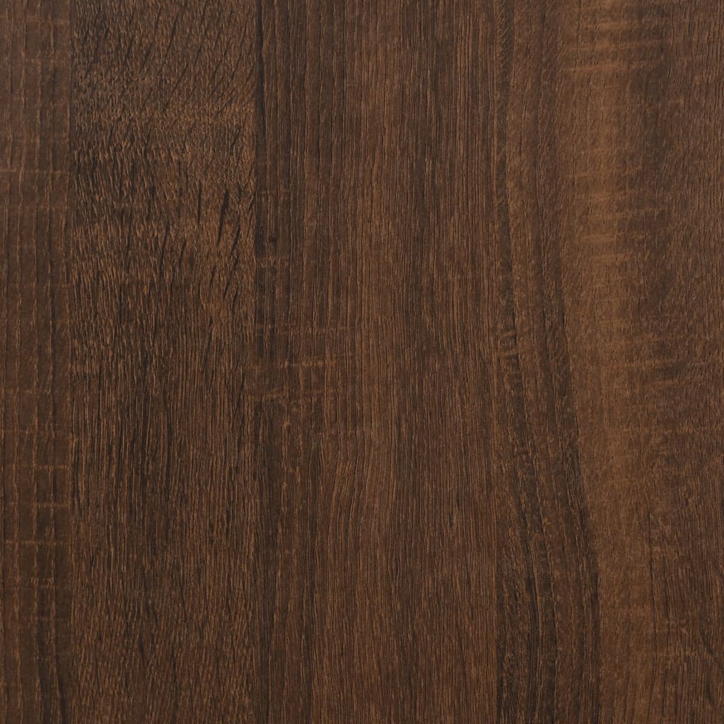 vidaXL Mesa de apoio 55x38x45 cm derivados madeira carvalho castanho
