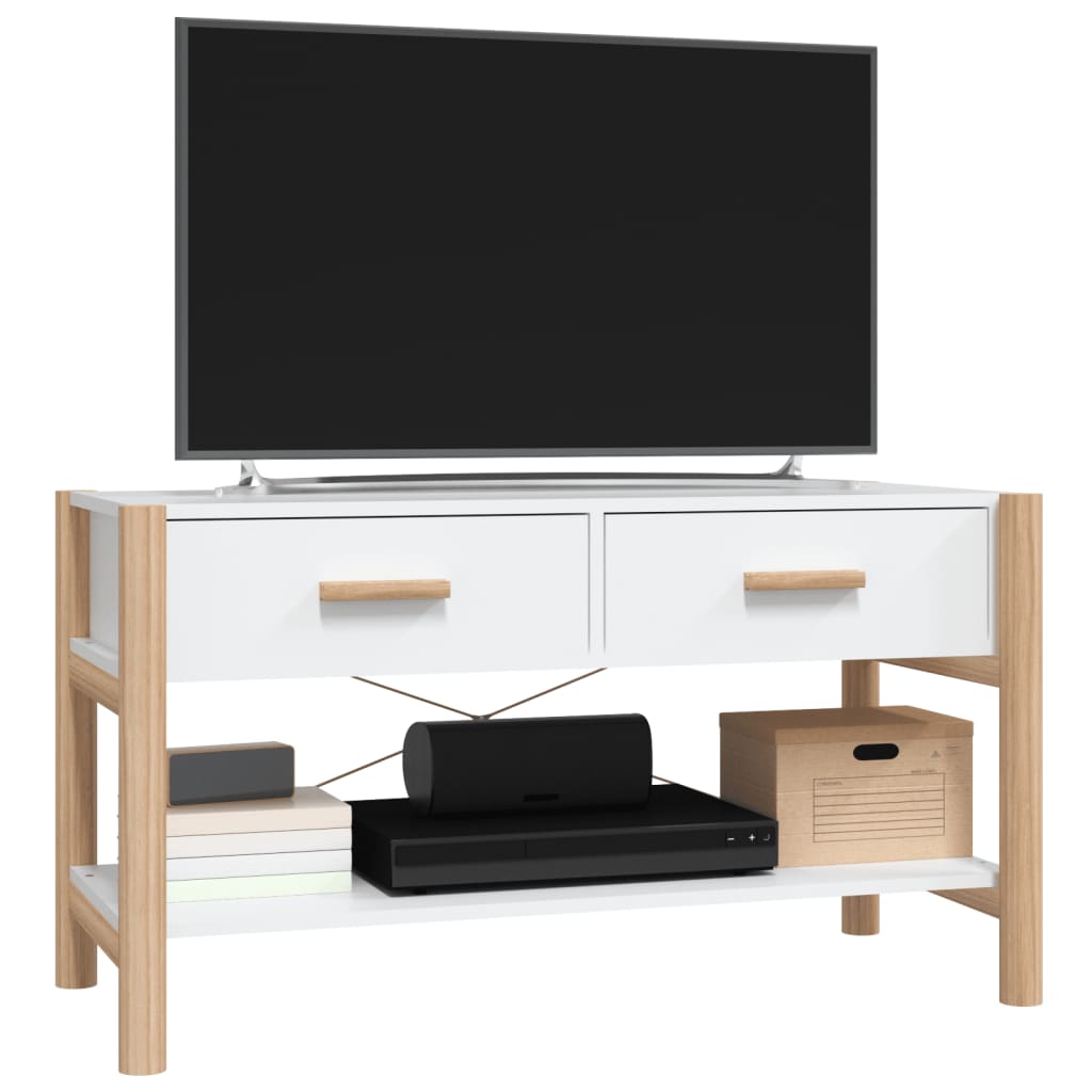 vidaXL Móvel para TV 82x38x45 cm derivados de madeira branco