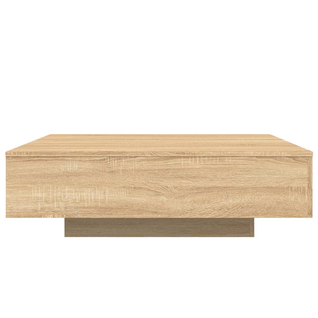 vidaXL Mesa de centro 100x100x31 cm derivados madeira carvalho sonoma