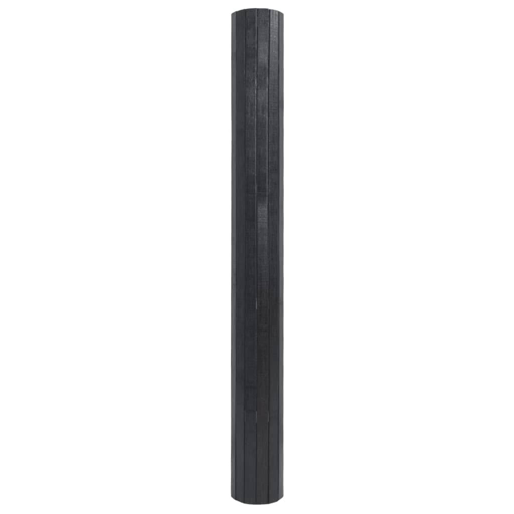 vidaXL Tapete retangular 100x300 cm bambu cinzento