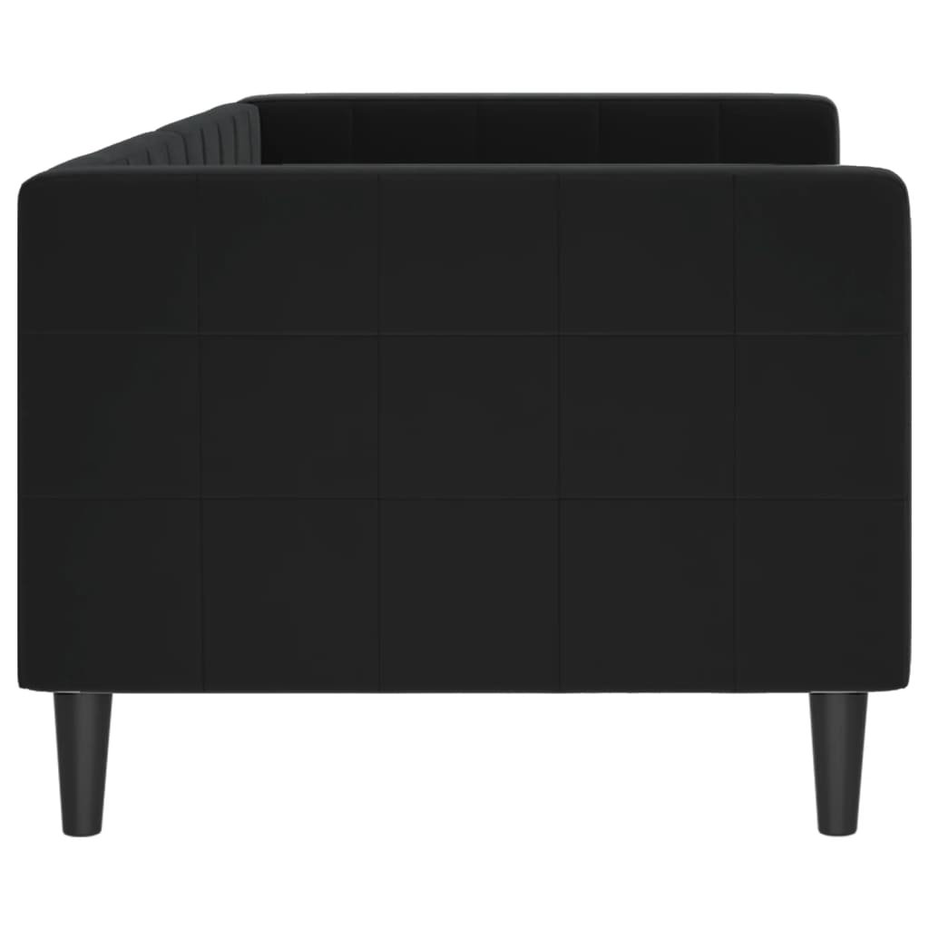 vidaXL Sofá-cama 80x200 cm veludo preto