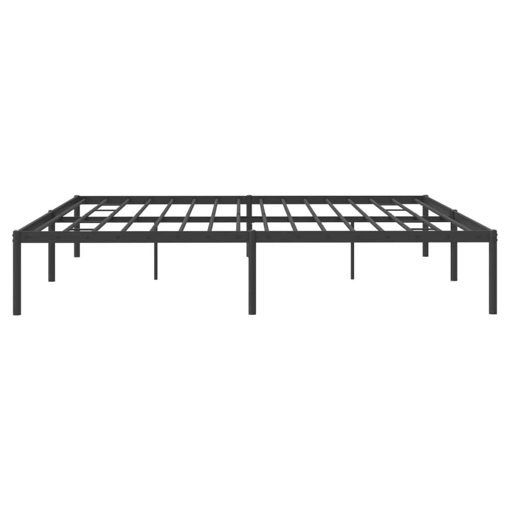 vidaXL Estrutura de cama 180x200 cm metal preto