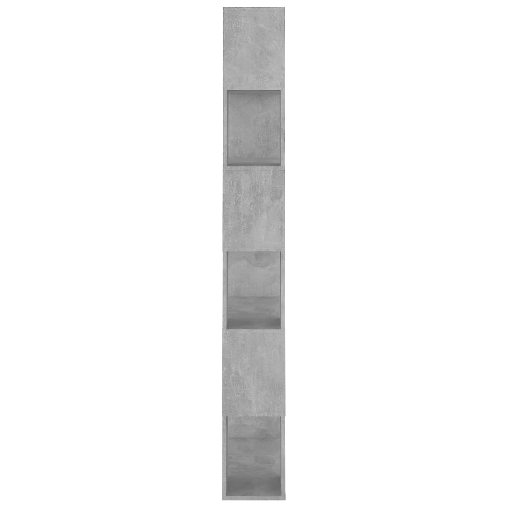vidaXL Estante/divisória derivados de madeira cinzento cimento