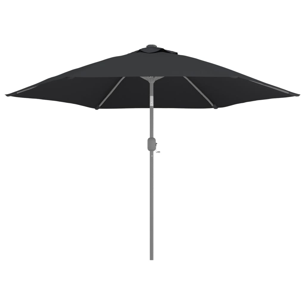 vidaXL Tecido de substituição p/ guarda-sol exterior 300 cm preto