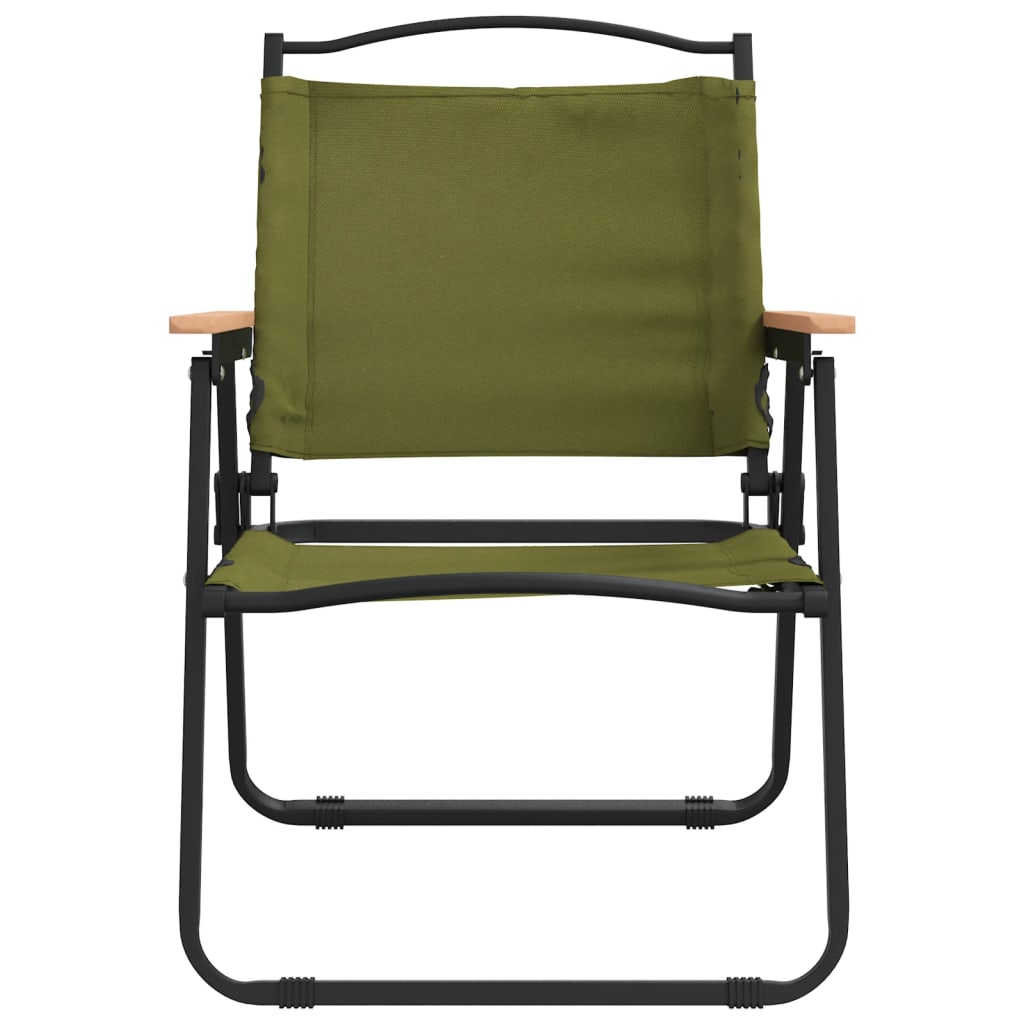 vidaXL Cadeiras de campismo 2 pcs 54x55x78 cm tecido oxford verde