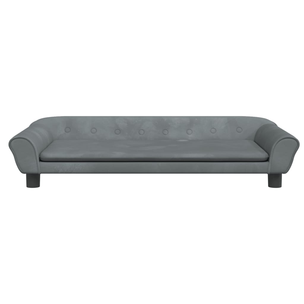 vidaXL Cama para cães 100x50x21 cm veludo cinzento-escuro