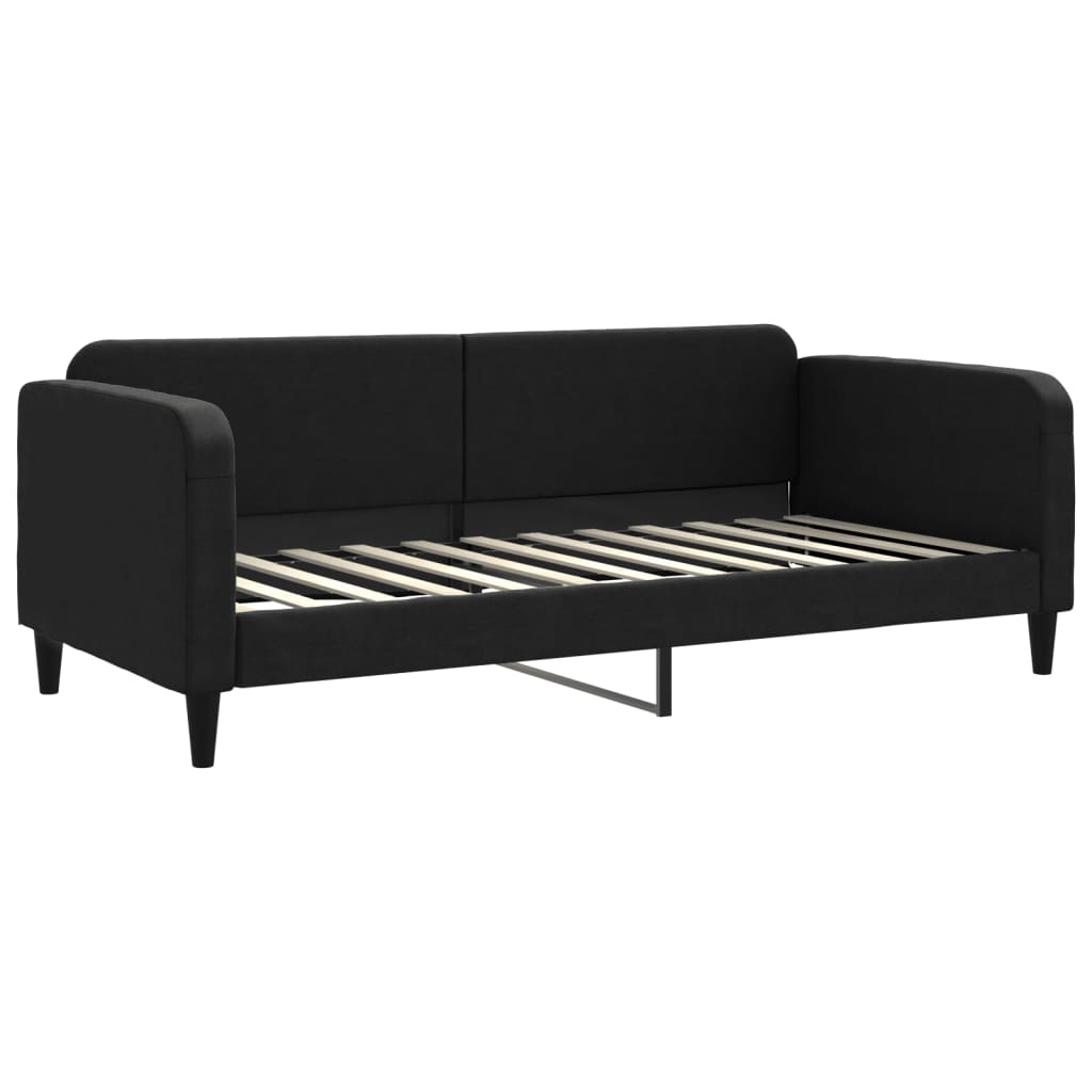 vidaXL Sofá-cama 90x200 cm tecido preto