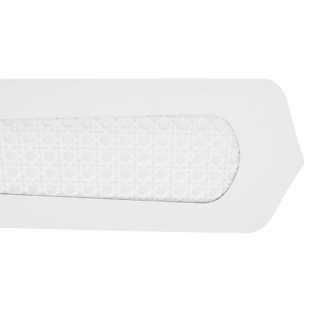 vidaXL Ventoinha de teto com luz 106 cm branco