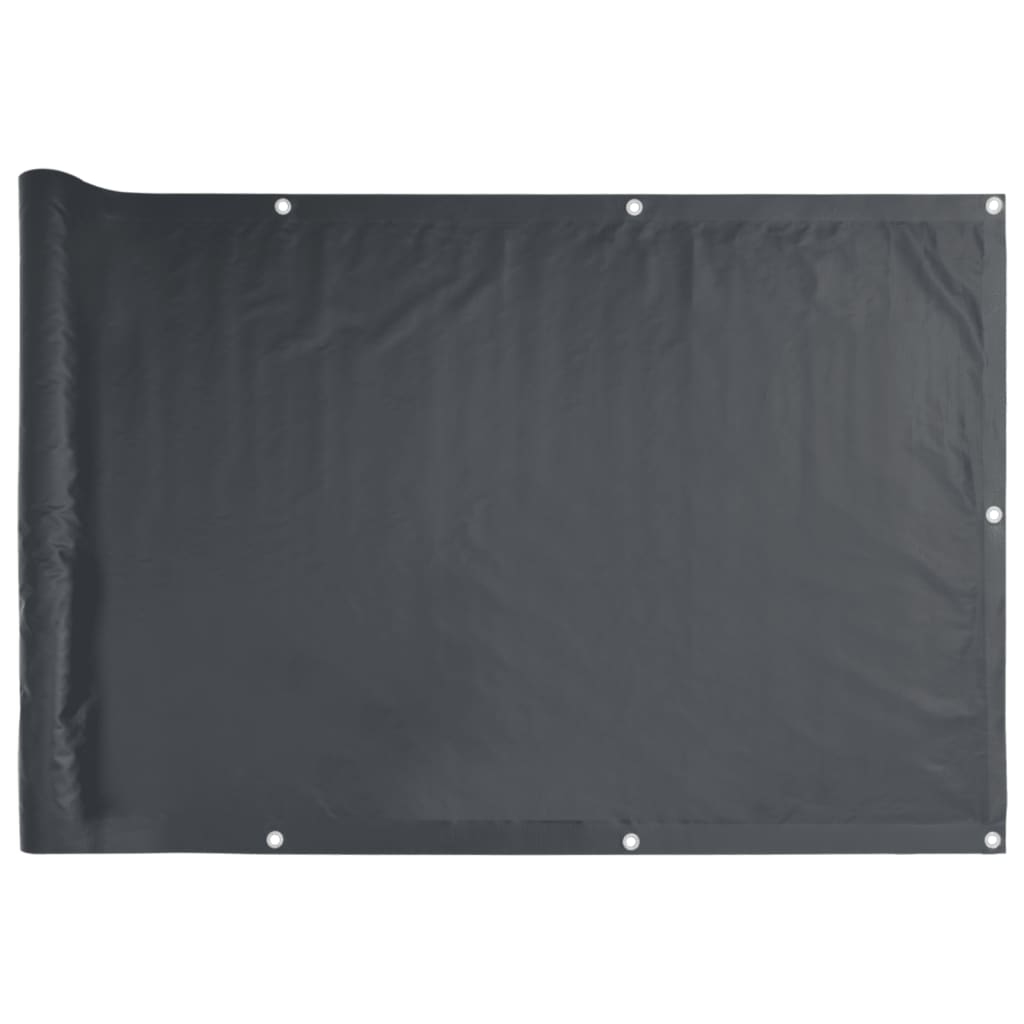 vidaXL Tela de privacidade para varanda 1000x120 cm PVC antracite