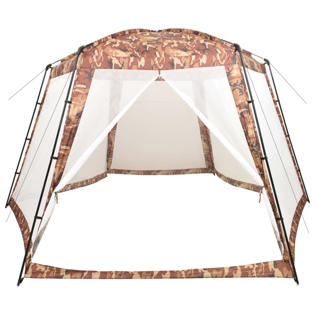 vidaXL Tenda para piscina 500x433x250 cm tecido camuflagem