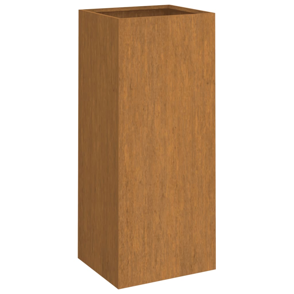 vidaXL Vaso/floreira 32x29x75 cm aço corten