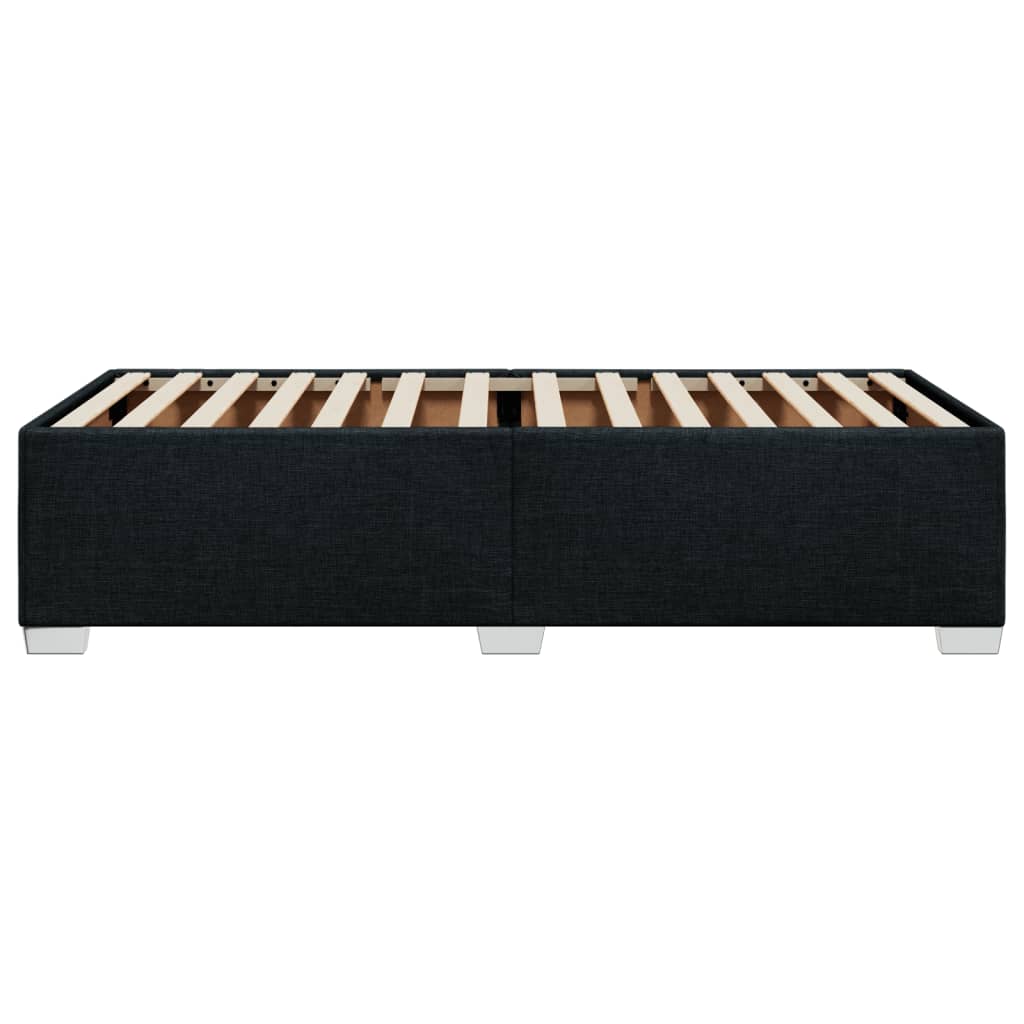 vidaXL Estrutura de cama 90x190 cm tecido preto