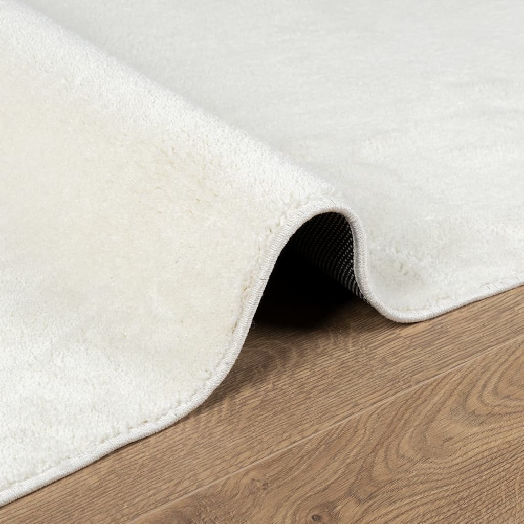 vidaXL Tapete de pelo curto OVIEDO 100x200 cm creme