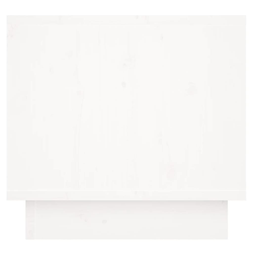 vidaXL Mesas de cabeceira 2 pcs 35x34x32 cm pinho maciço branco