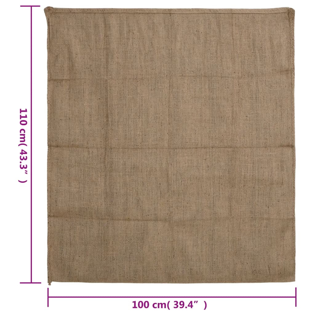 vidaXL Sacos de juta 10 pcs 100x110 cm 100% juta 340 gsm