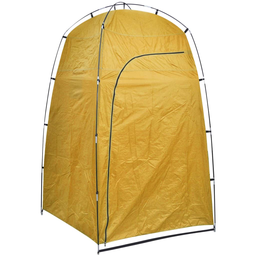 vidaXL Tenda de WC para duche ou mudança de roupa amarelo