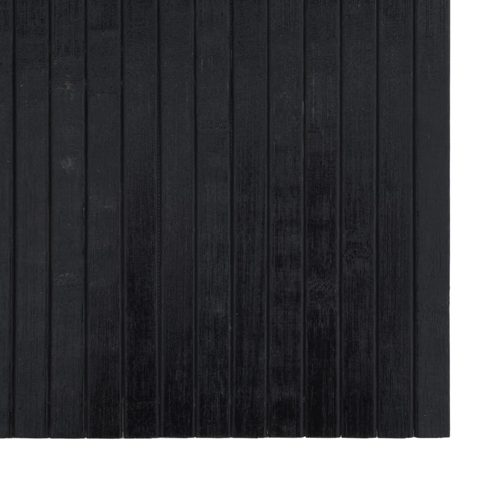 vidaXL Tapete retangular 60x500 cm bambu preto