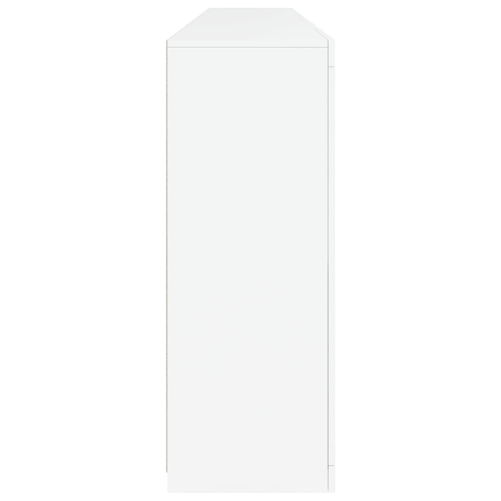 vidaXL Aparador com luzes LED 283x37x100 cm branco