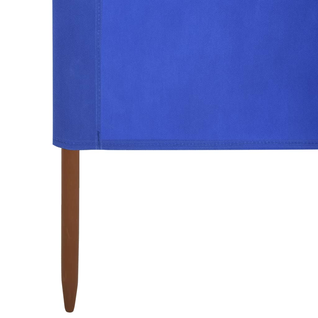 vidaXL Para-vento com 6 painéis em tecido 800x160 cm azul-ciano