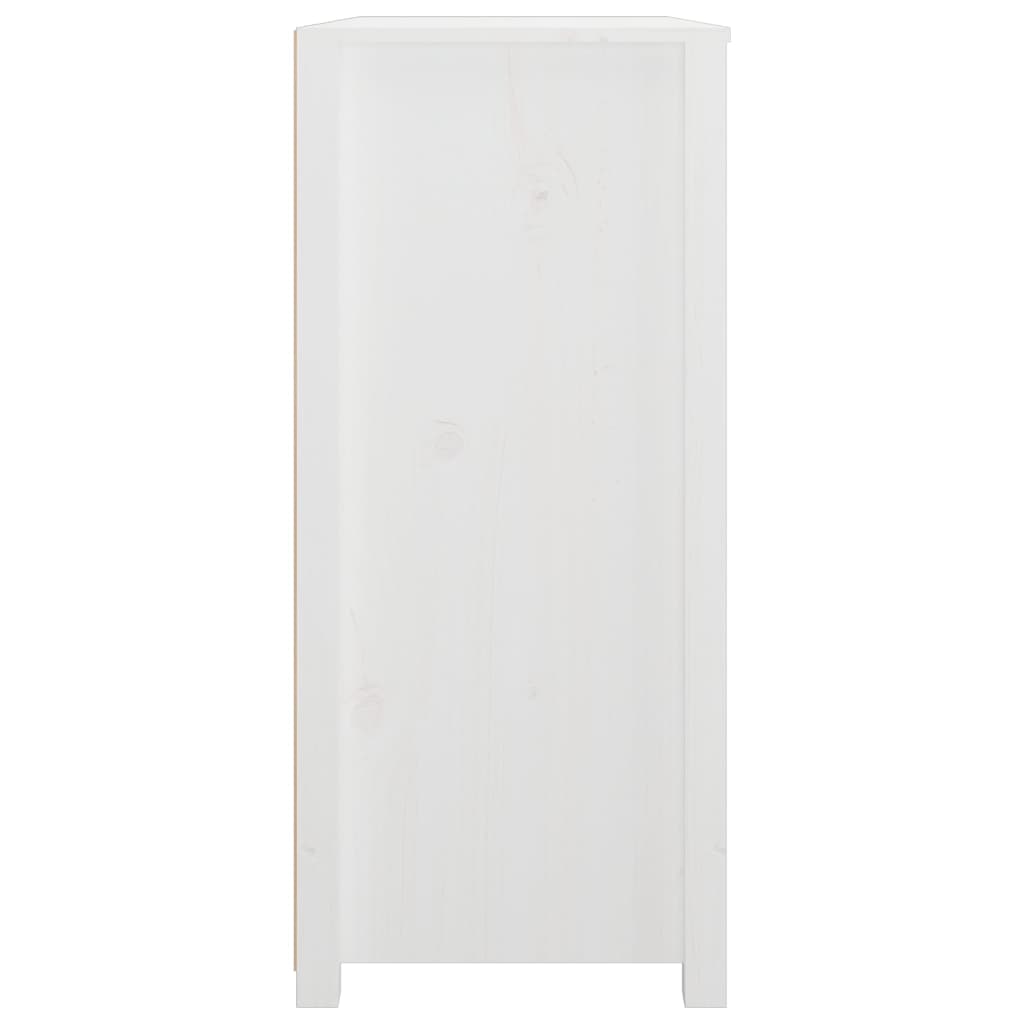 vidaXL Armário de apoio 100x40x90 cm pinho maciço branco