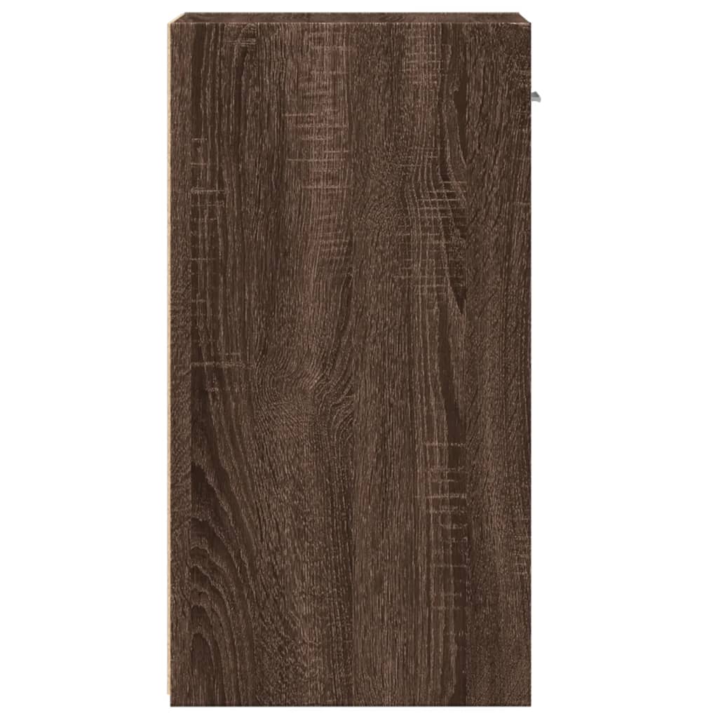 vidaXL Mesas de cabeceira 2 pcs derivados de madeira carvalho castanho
