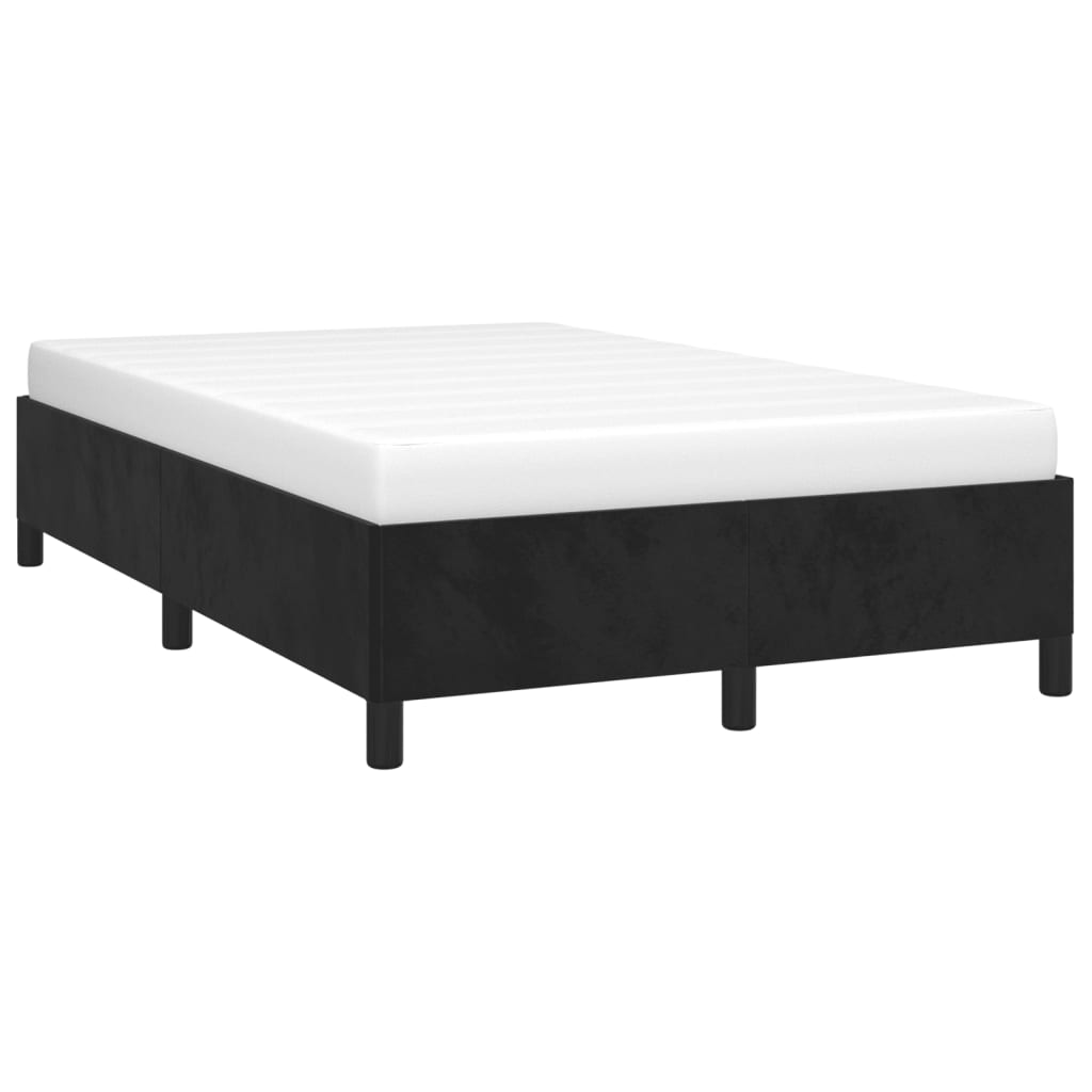 vidaXL Estrutura de cama 120x200 cm veludo preto