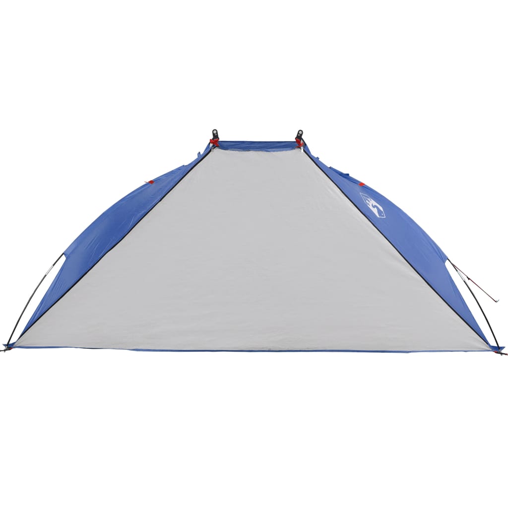 vidaXL Tenda de praia 268x223x125 cm poliéster 185T azul-ciano