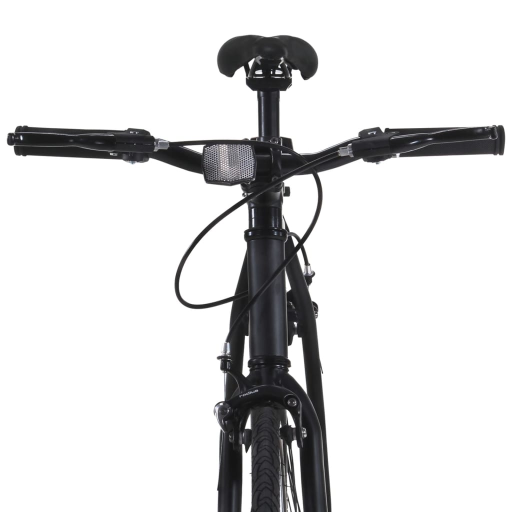 vidaXL Bicicleta de mudanças fixas 700c 51 cm preto e azul