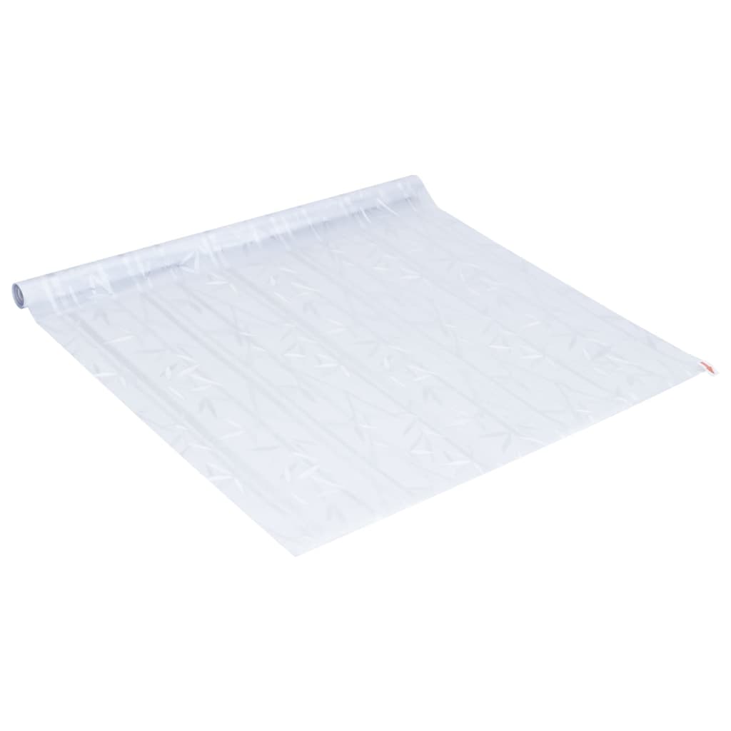 vidaXL Películas para janela 4 pcs PVC fosco padrão de bambu