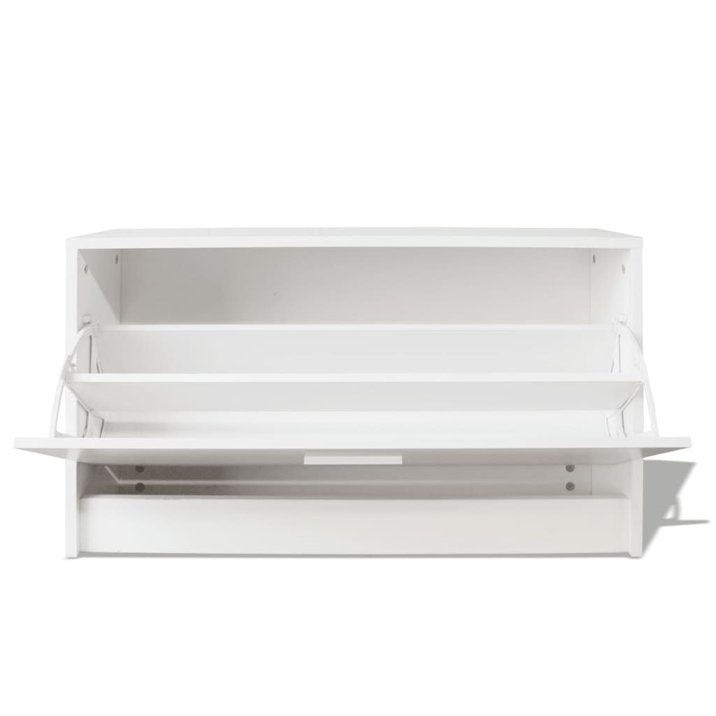 vidaXL Banco sapateira 80x24x45 cm branco