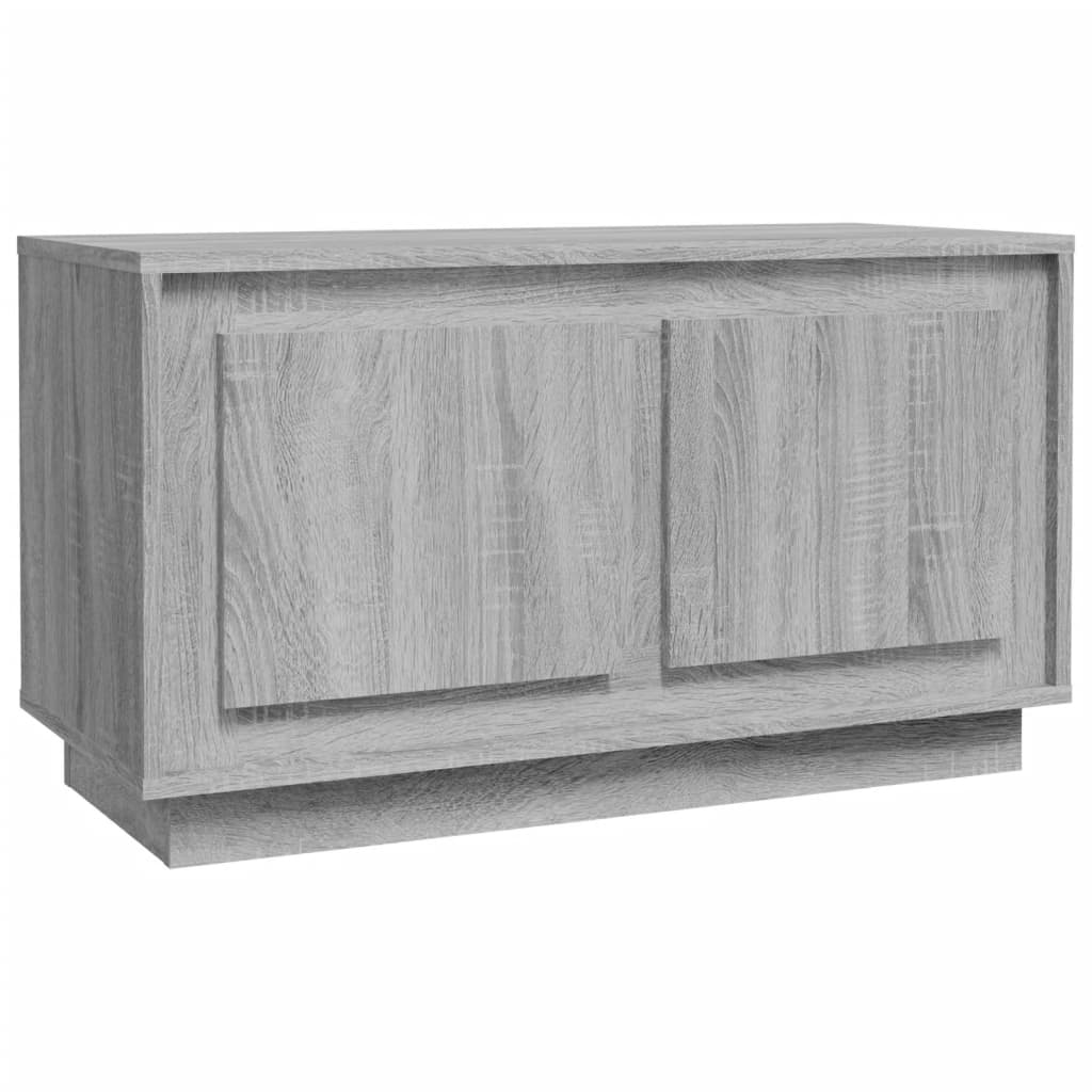 vidaXL Móvel de TV 80x35x45 cm derivados de madeira cinzento sonoma