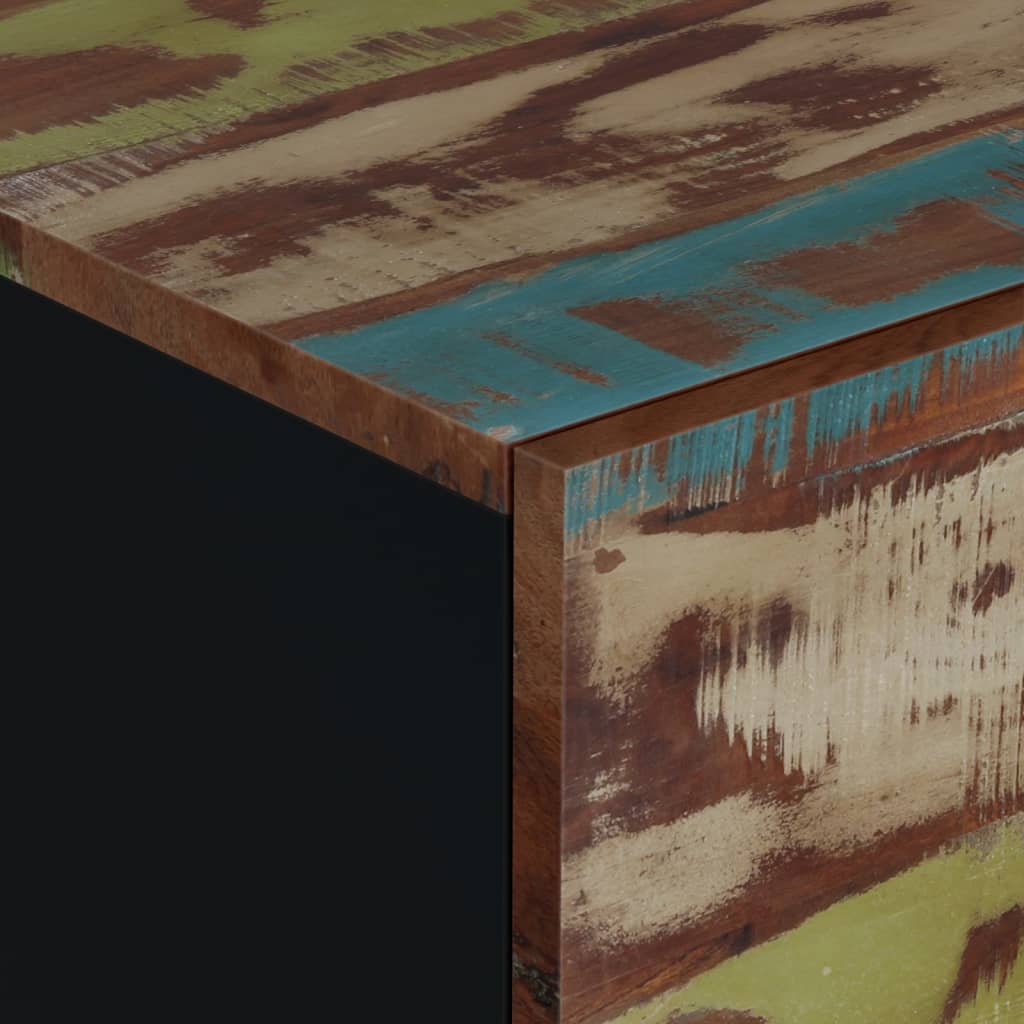 vidaXL Mesa de centro 80x50x40 cm madeira recuperada/derivados madeira