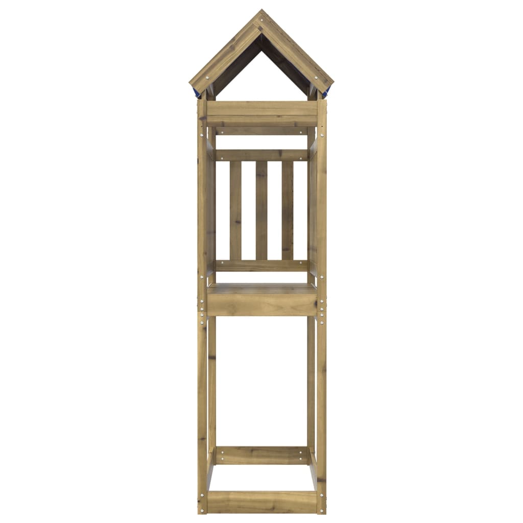 vidaXL Torre de brincar 110,5x52,5x215 cm madeira de pinho impregnada
